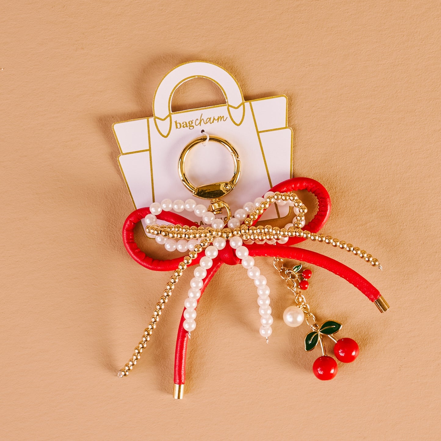 Layered Bows Bag Charm
