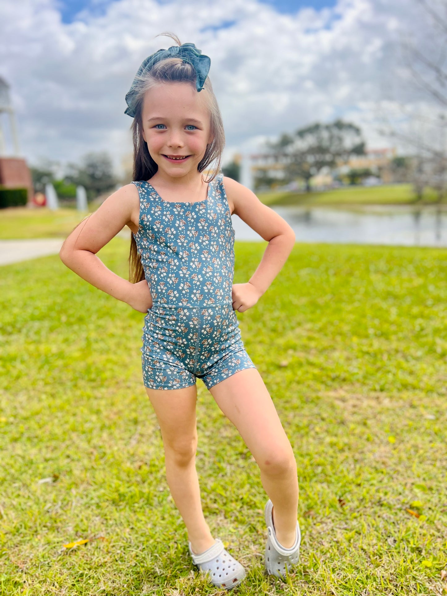 Malibu Bodysuit - Blue Floral