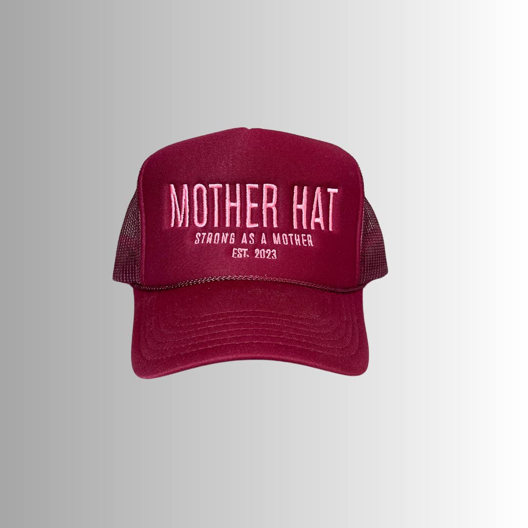 Mother Hat Trucker Hat - Maroon