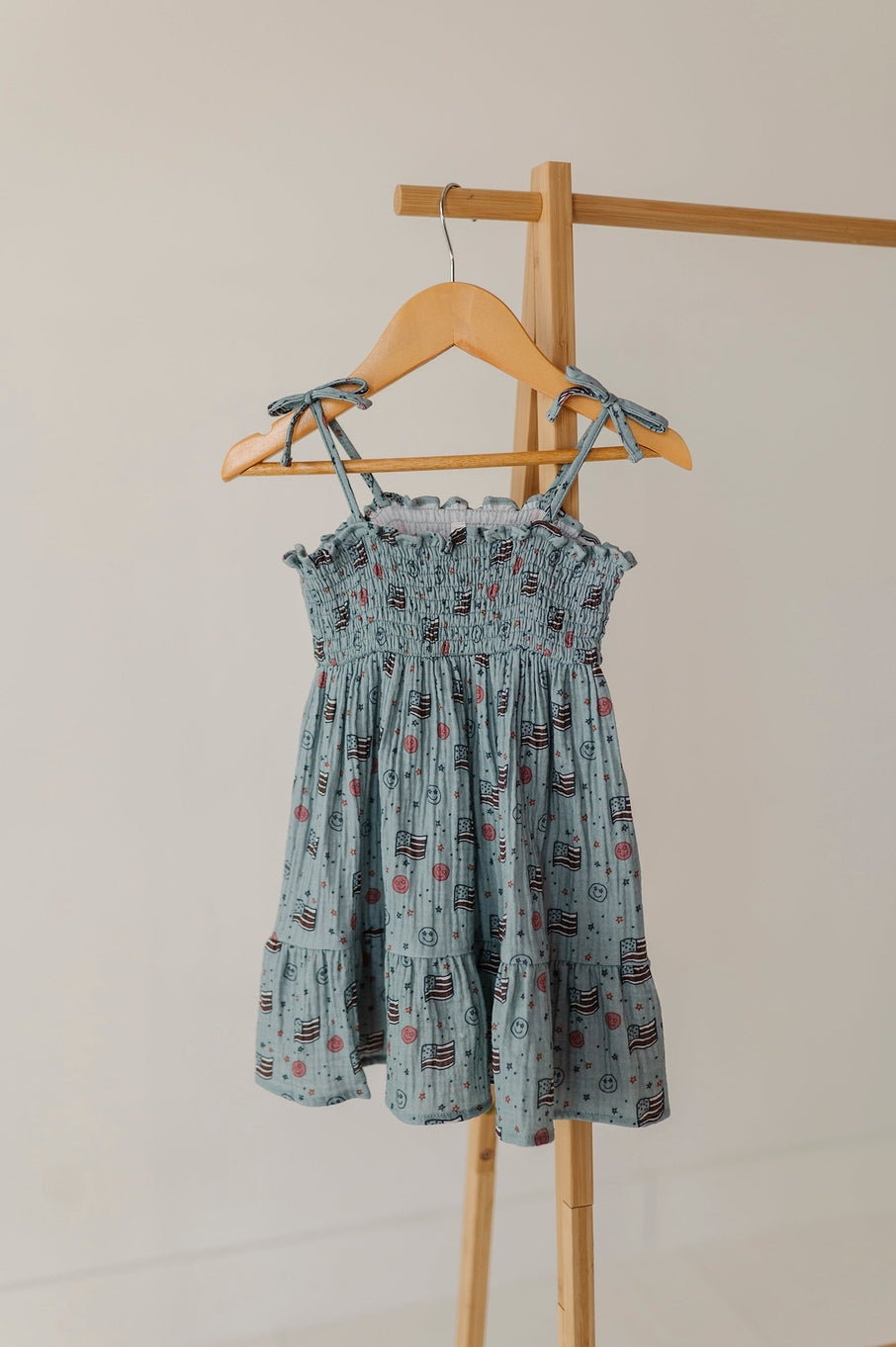 Retro America Tiered Mini Dress