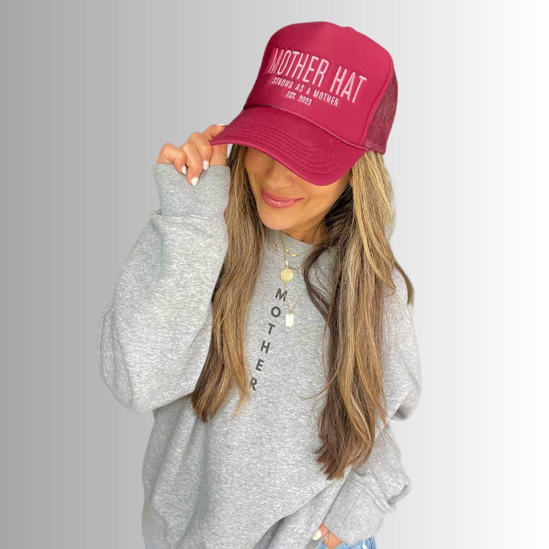 Mother Hat Trucker Hat - Maroon