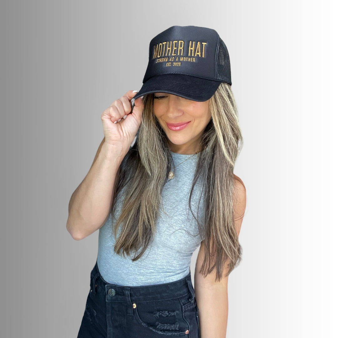 Mother Hat Trucker Hat - Black