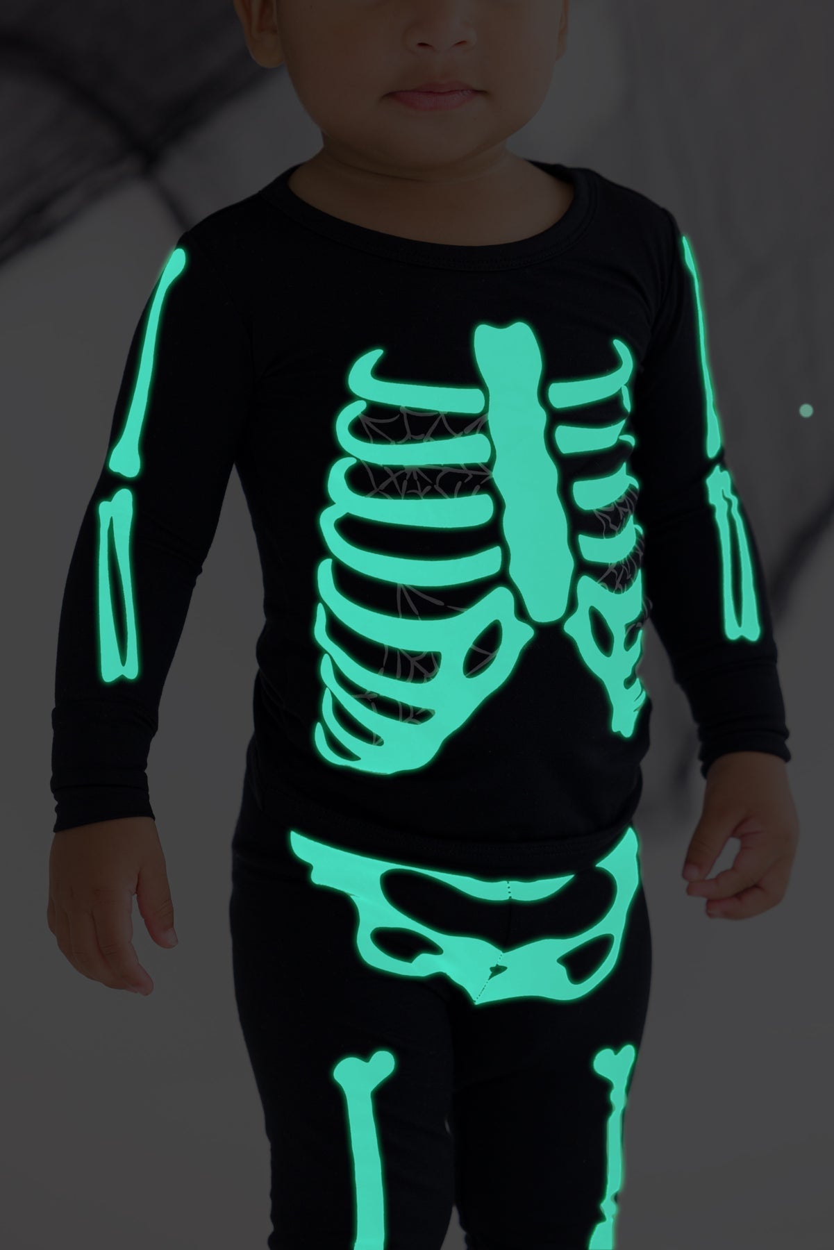 Bones Glow-in-the-Dark PJ - Grey Webs