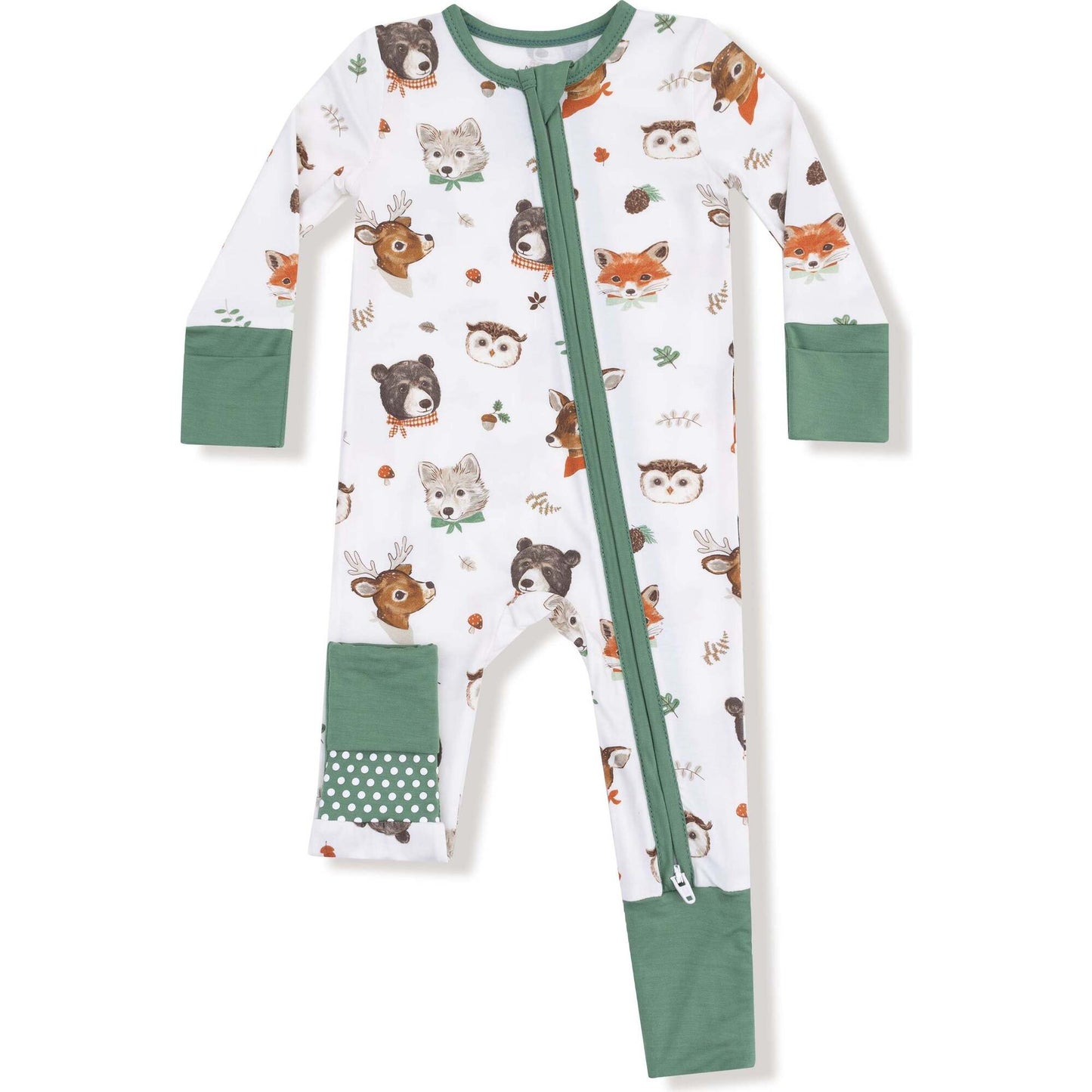 Woodland Animals Faces Zip Romer