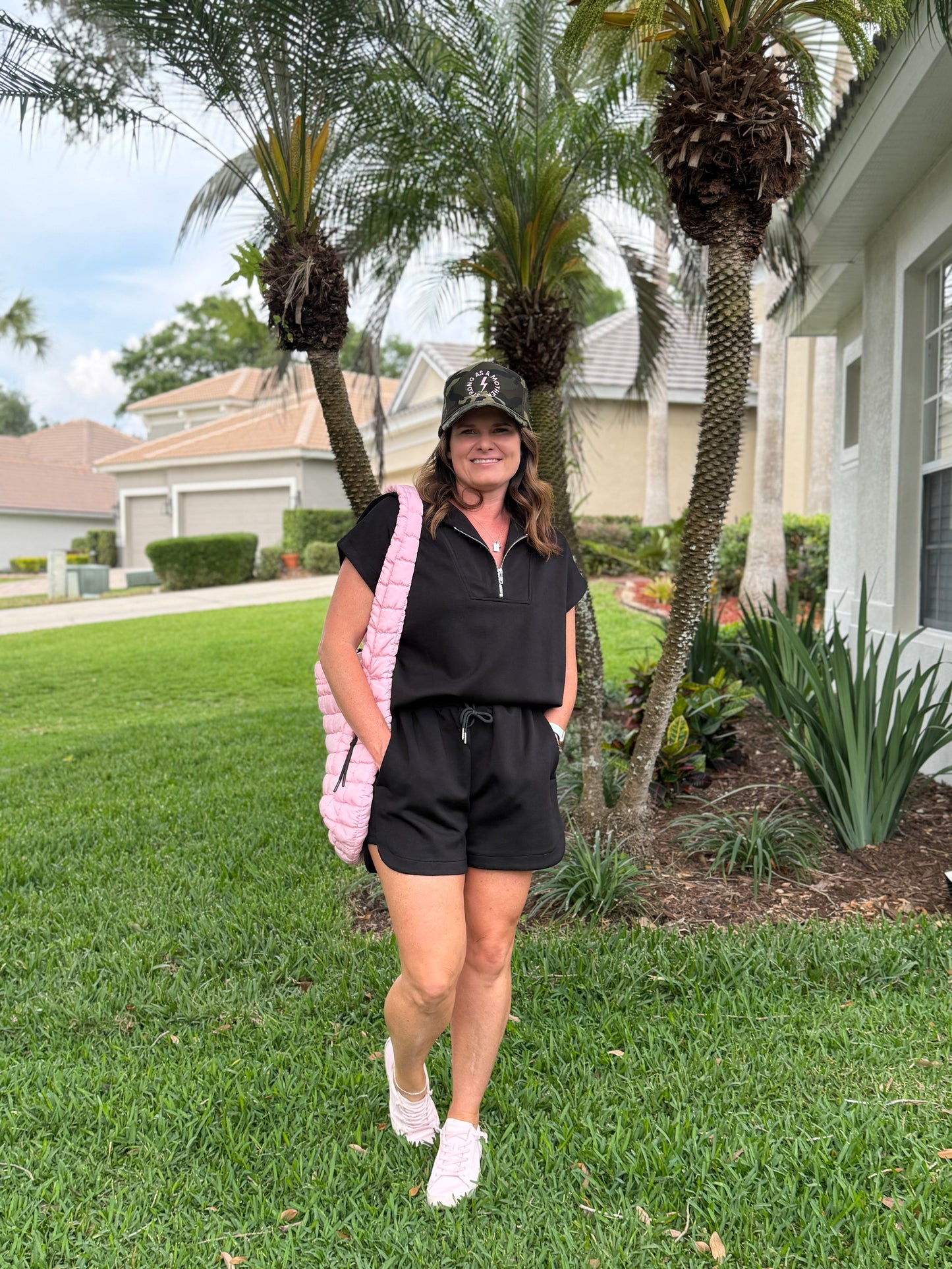 Women's Black Scuba Set