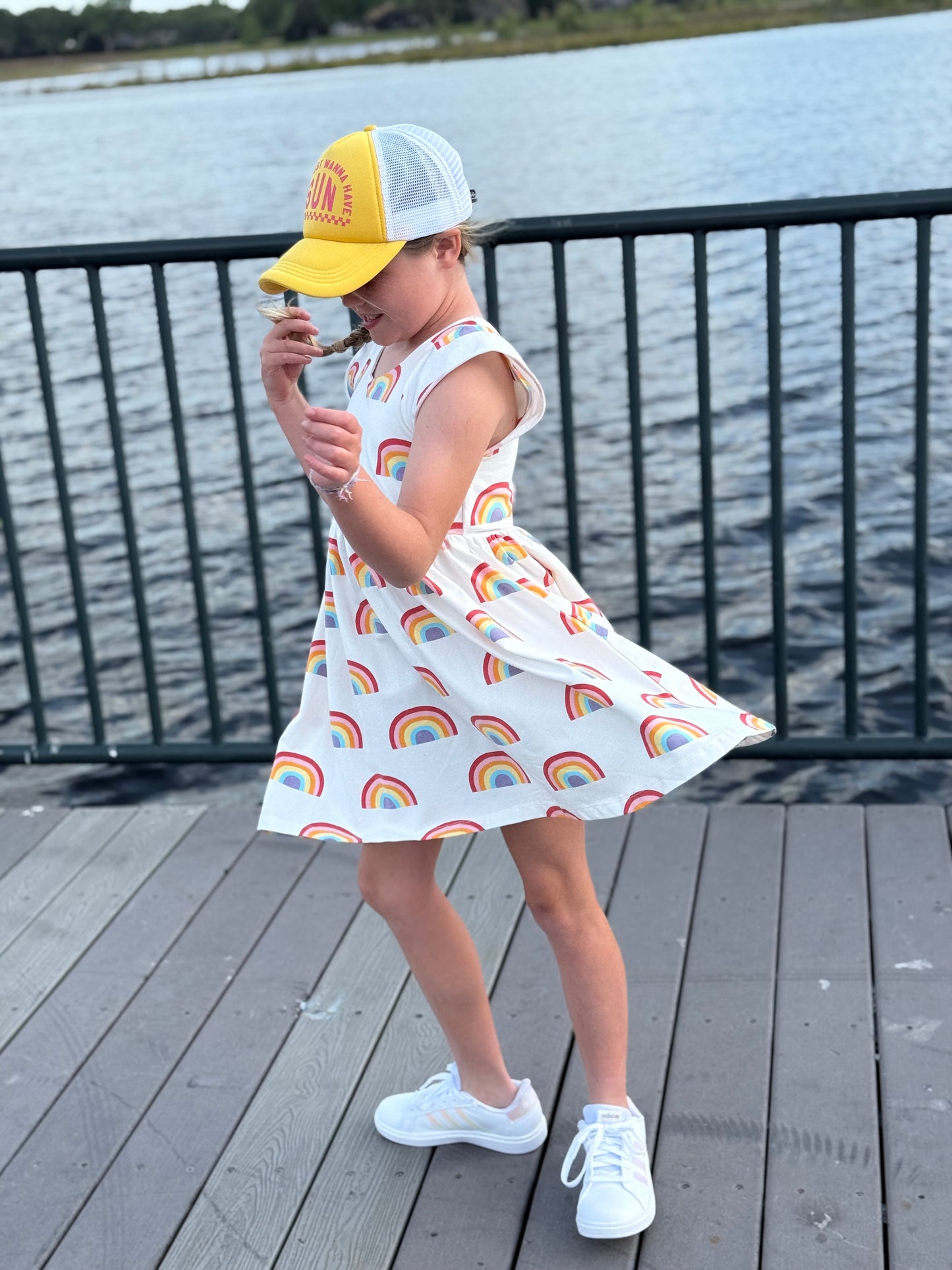 Let's Dance Pastel Rainbows Dress