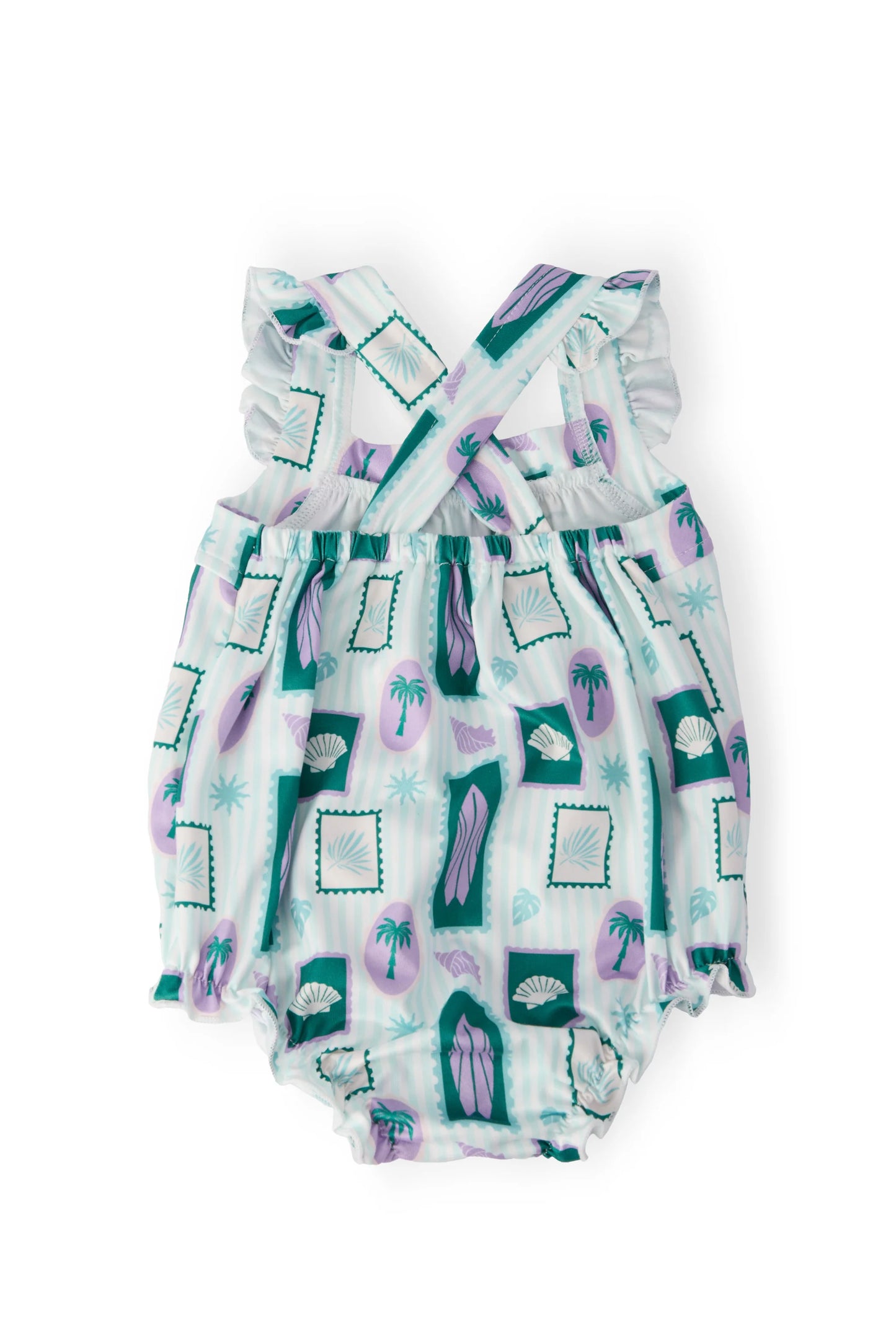 Surfer Girl Ruffle Romper