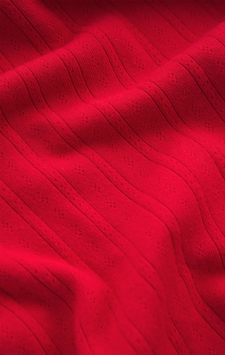 Holly Pointelle LS Top - Adult