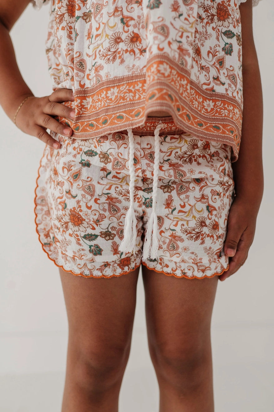 Girl's Embroidery Shorts
