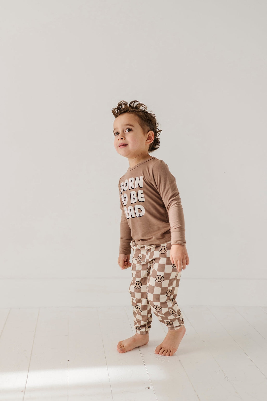 Smiley Check Jogger