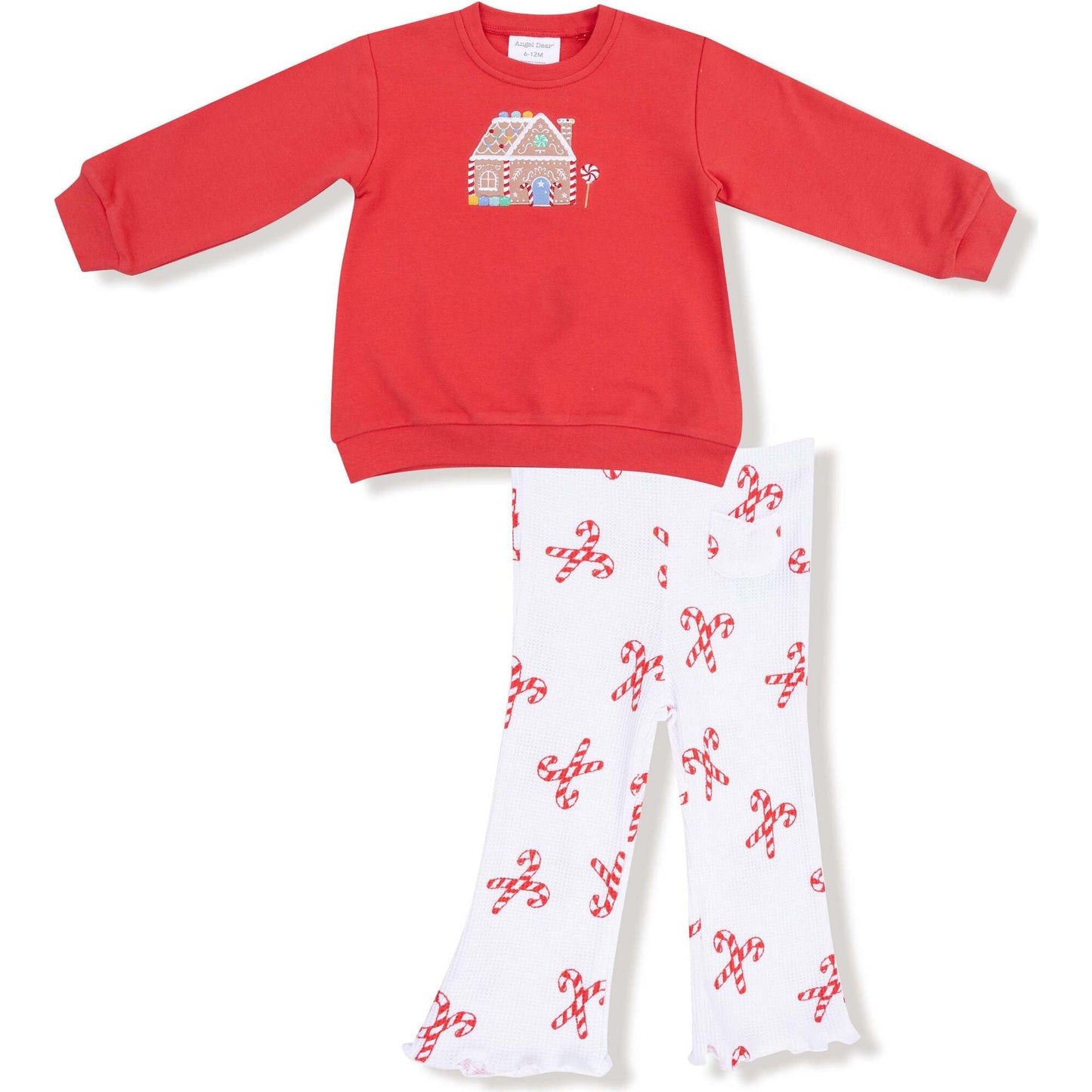 Candy Canes Sweatshirt/Flared Pant Set