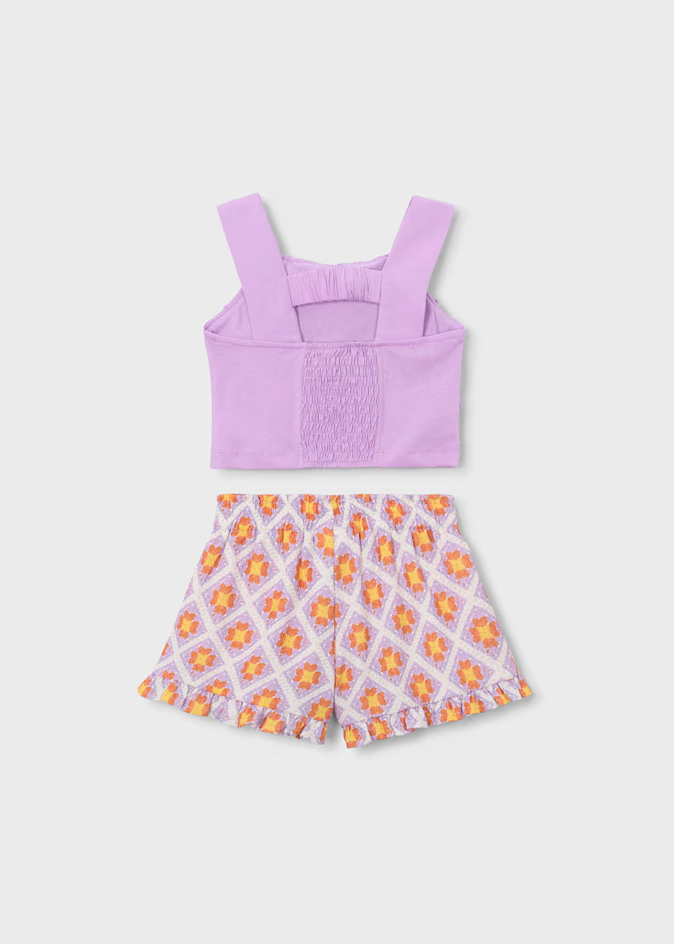 Girls Printed Shorts/Tank Set
