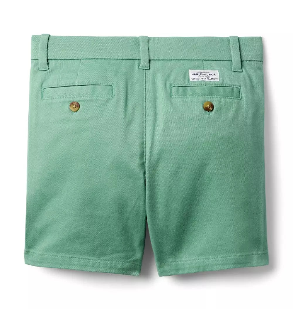 Twill Short - Fig Leaf Green