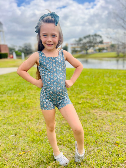 Malibu Bodysuit - Blue Floral