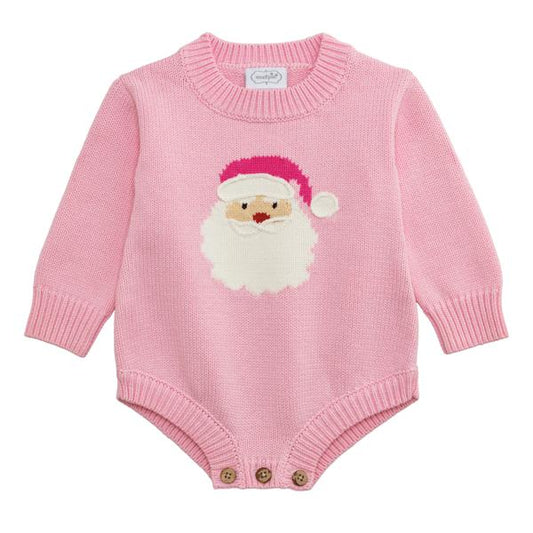 Pink Santa Sweatshirt Bubble