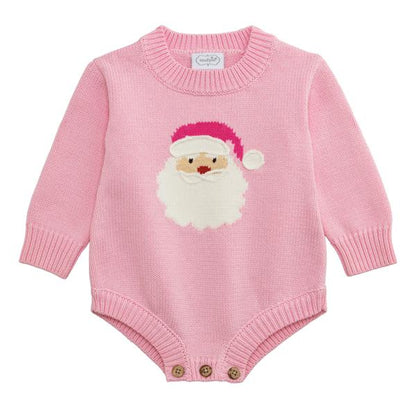 Pink Santa Sweatshirt Bubble