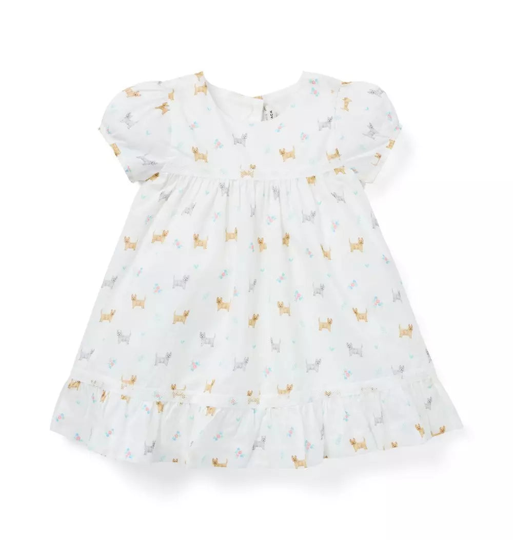 Baby Dog Friends Lace Trim Dress