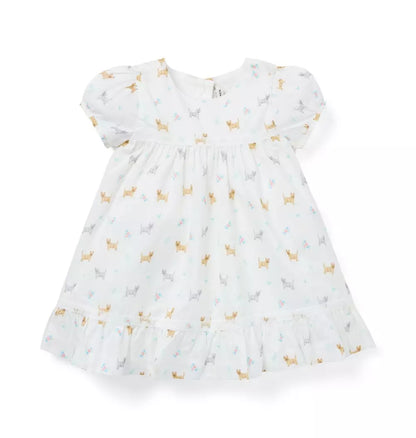 Baby Dog Friends Lace Trim Dress