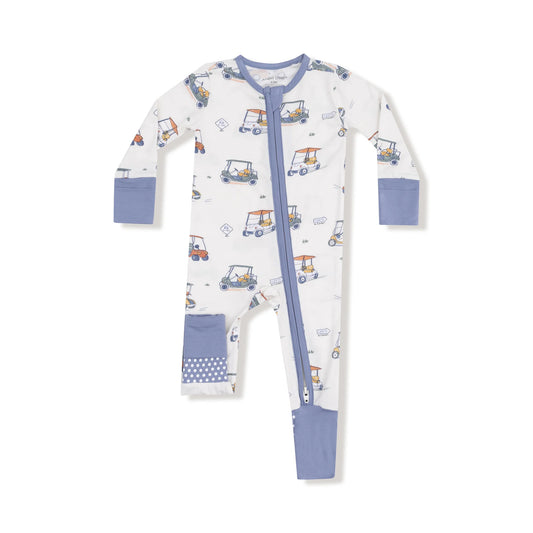 Zooming Golf Carts Zip Romper