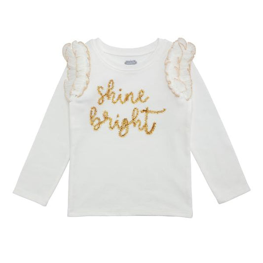 White Holiday Tinsel Top