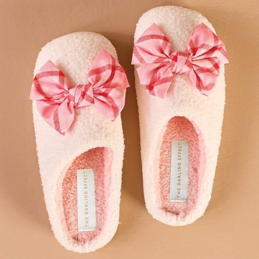 Adult Slippers - Festive Plaid
