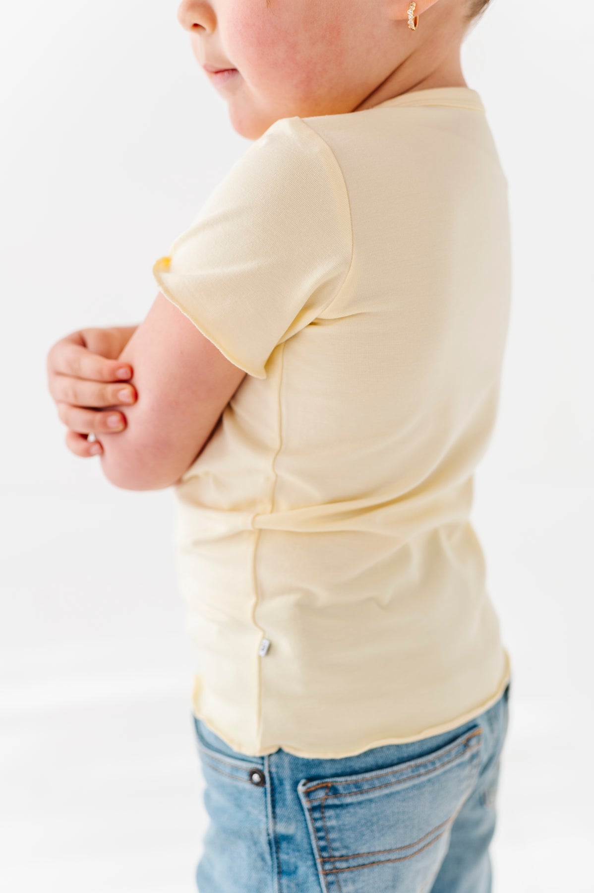 Buttercream Lettuce Hem Top