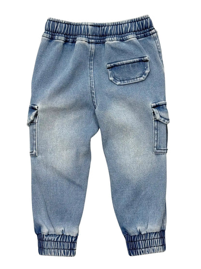 Boy's Denim Jogger -Blue Wash