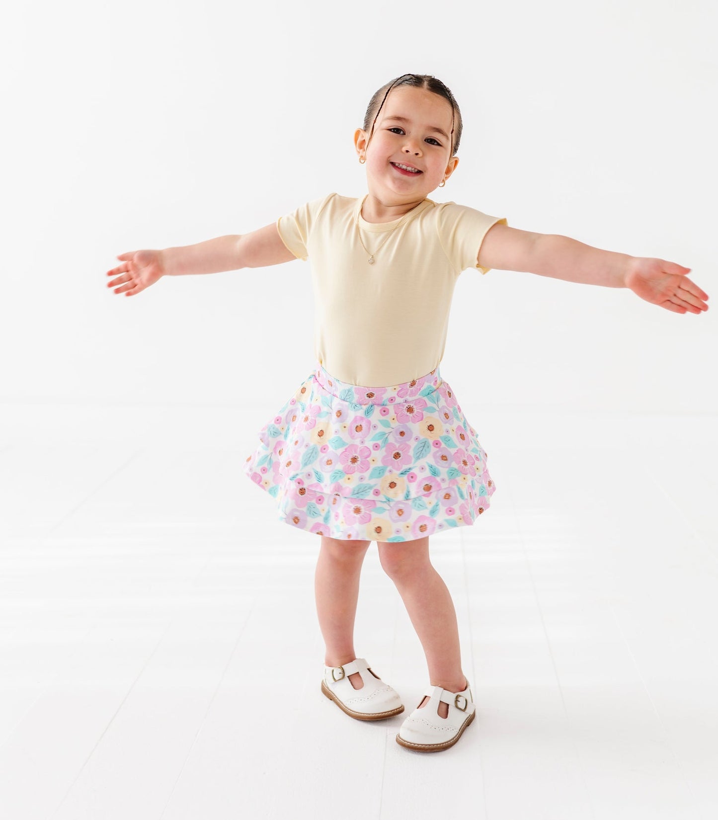 Buttercream Lettuce Hem Top