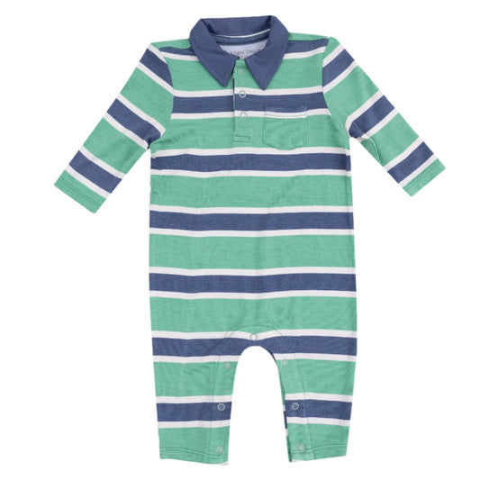 Rugby Stripe Polo Romper