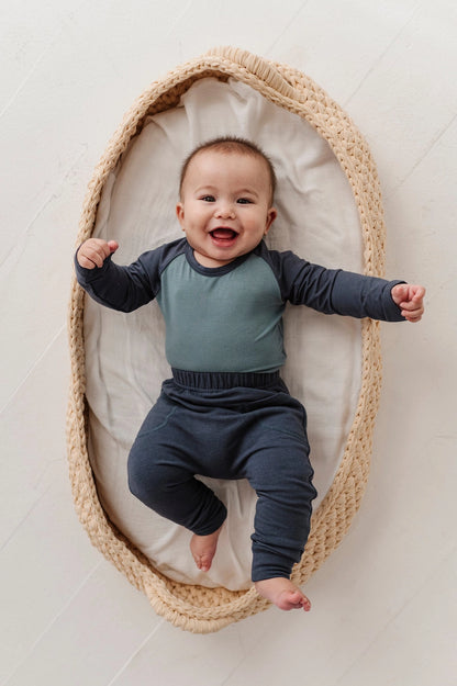 Long Sleeve Raglan Bodysuit - Nightfall