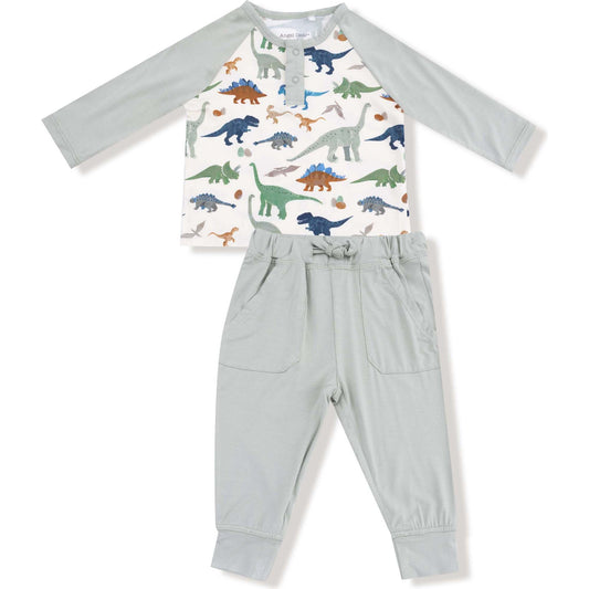 Washy Dinos Henley + Jogger Set