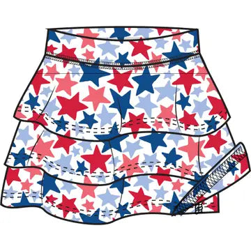 Star-Spangled Active Skort
