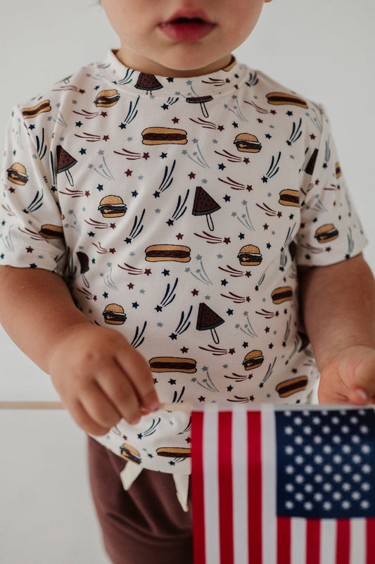 Boy's Burgers n' Dogs Short Sleeve Tee