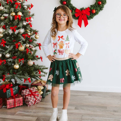 Gingerbread Joy Sequin Christmas Tutu