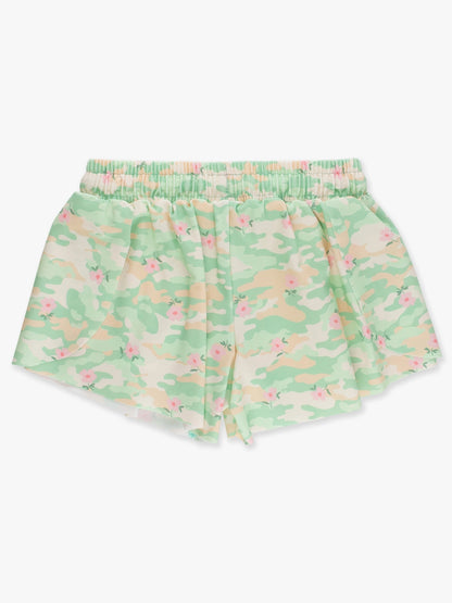 Sage Blossom Camo Butterfly Shorts
