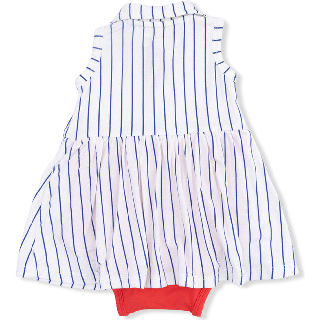 Baseball Stripe - Polo Tennis Dress