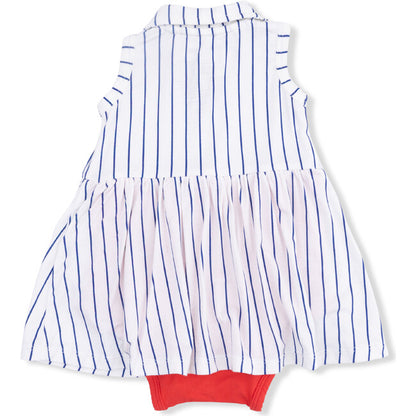 Baseball Stripe - Polo Tennis Dress
