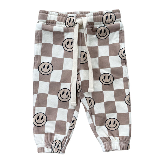 Smiley Check Jogger