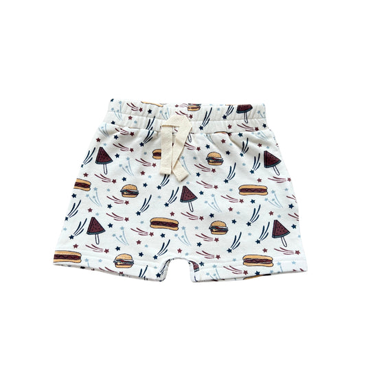 Burgers n' Dogs Boys Harem Shorts