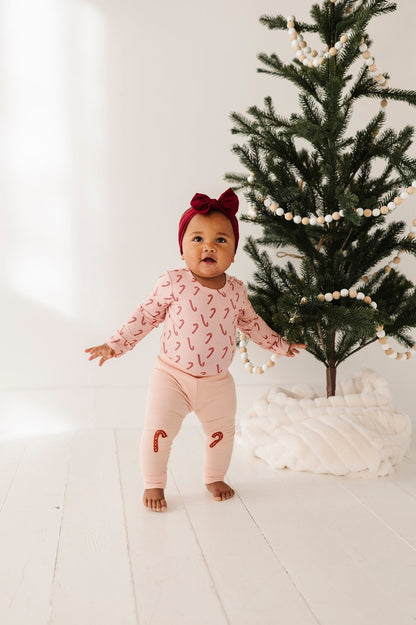 Patch Ribbed Candy Cane Legging
