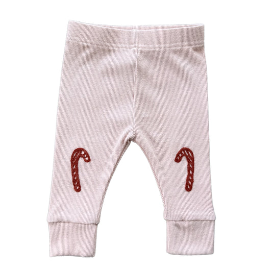 Patch Ribbed Candy Cane Legging