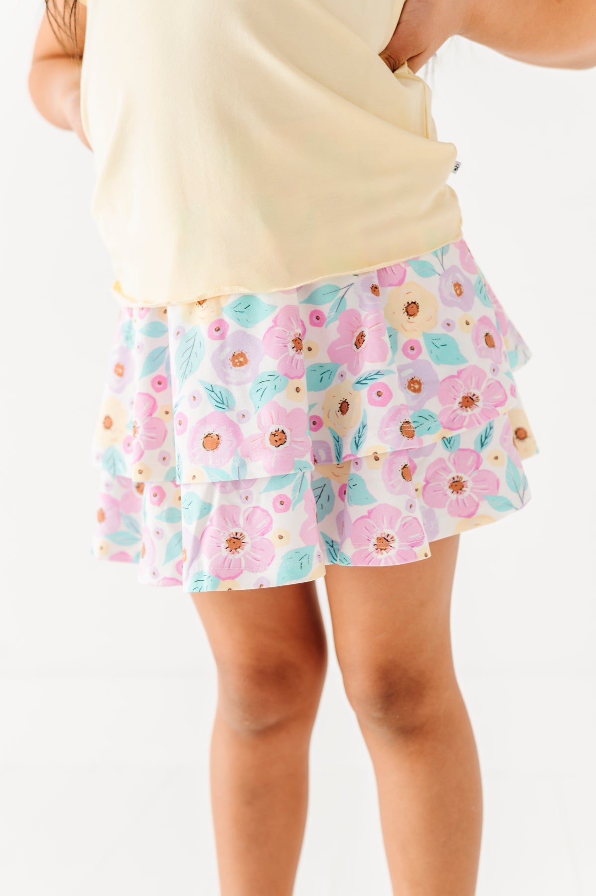 Pastel Petals 2-Tiered Skort