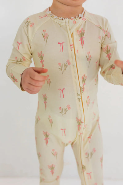Tulip Fields Zipper Romper – Bunny & Clyde