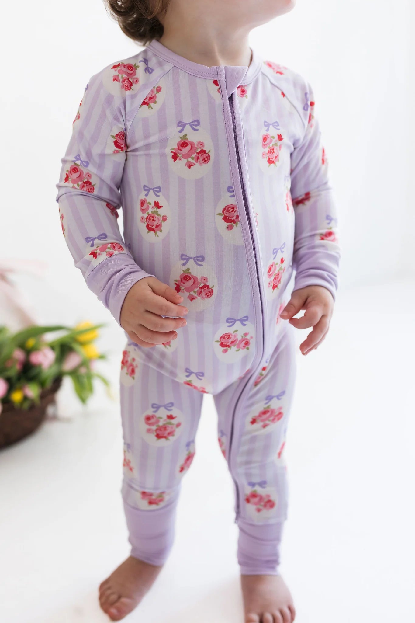 Petal Pop Zipper Romper