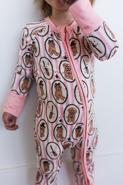Howl-o-Ween Pups Zip Romper