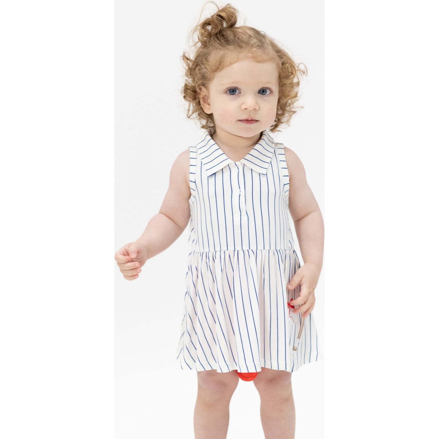 Baseball Stripe - Polo Tennis Dress