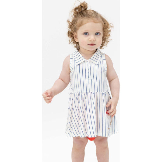 Baseball Stripe - Polo Tennis Dress