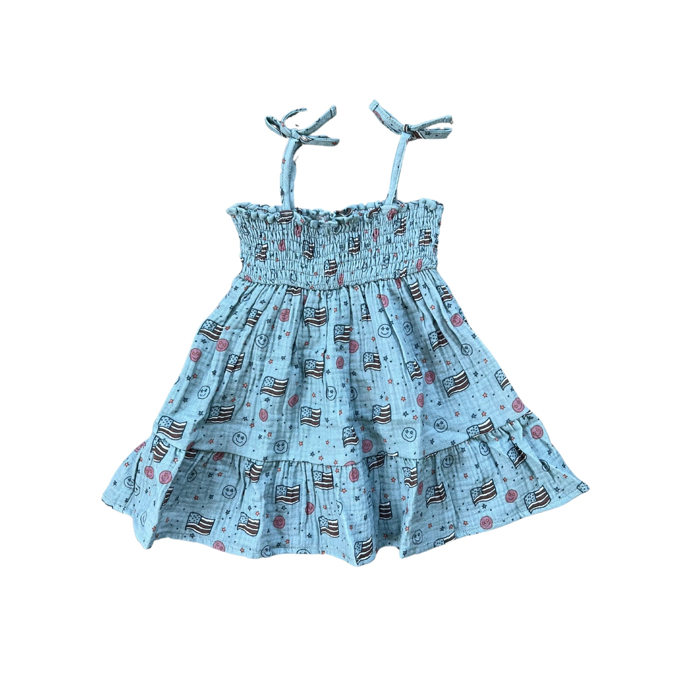 Retro America Tiered Mini Dress