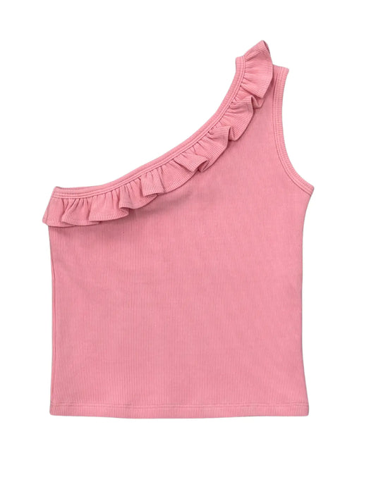 One-Shoulder Ribbed Tank