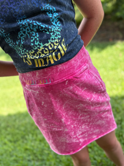 Youth Magenta Pocket Skirt